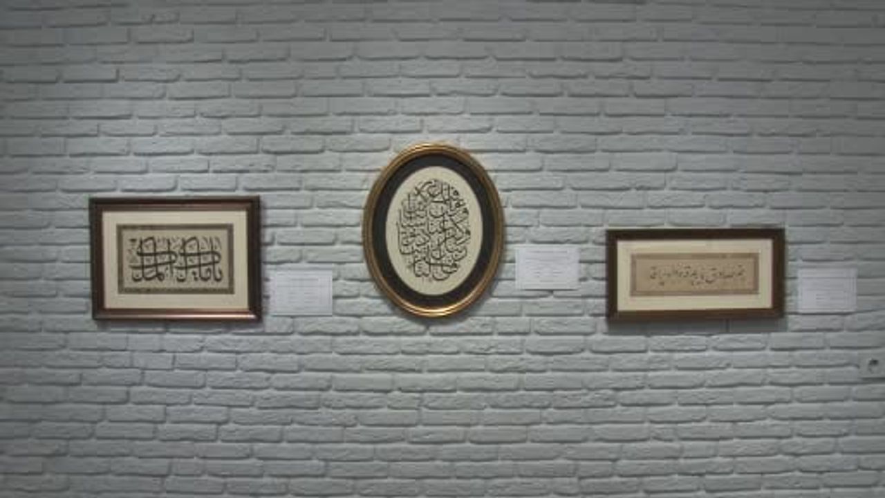 Aşktan meşke Kayseri'de hüsn-i hat sergisi ziyaretçilerle buluştu