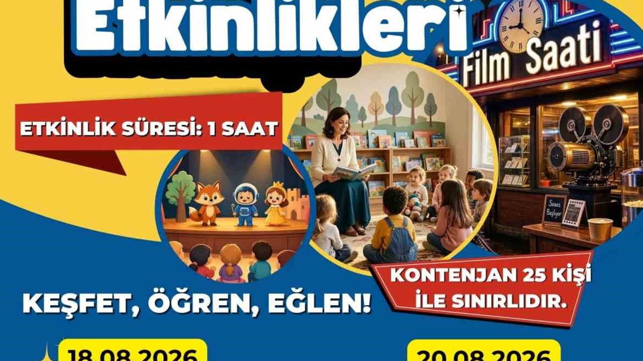 Aydın çocuk ve gençlik kütüphanesi'nde dört gün sürecek keşif programı
