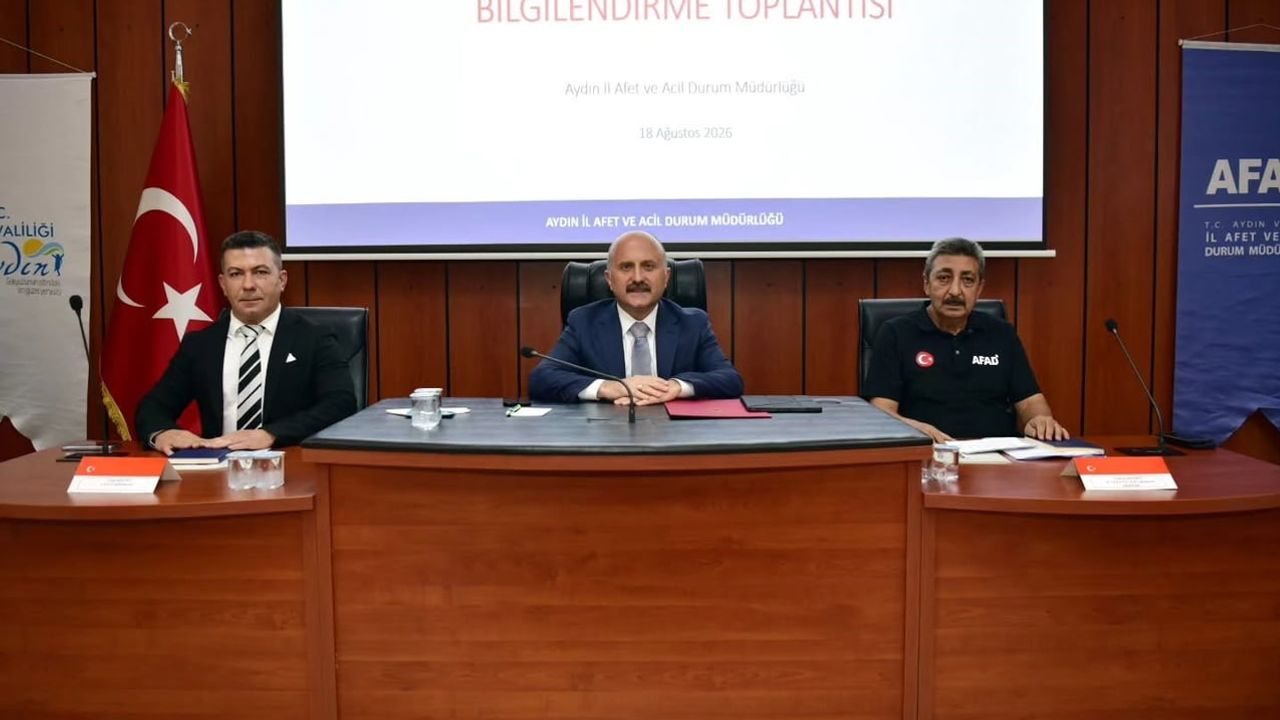 Aydın'da afet risklerini azaltma stratejileri masaya yatırıldı