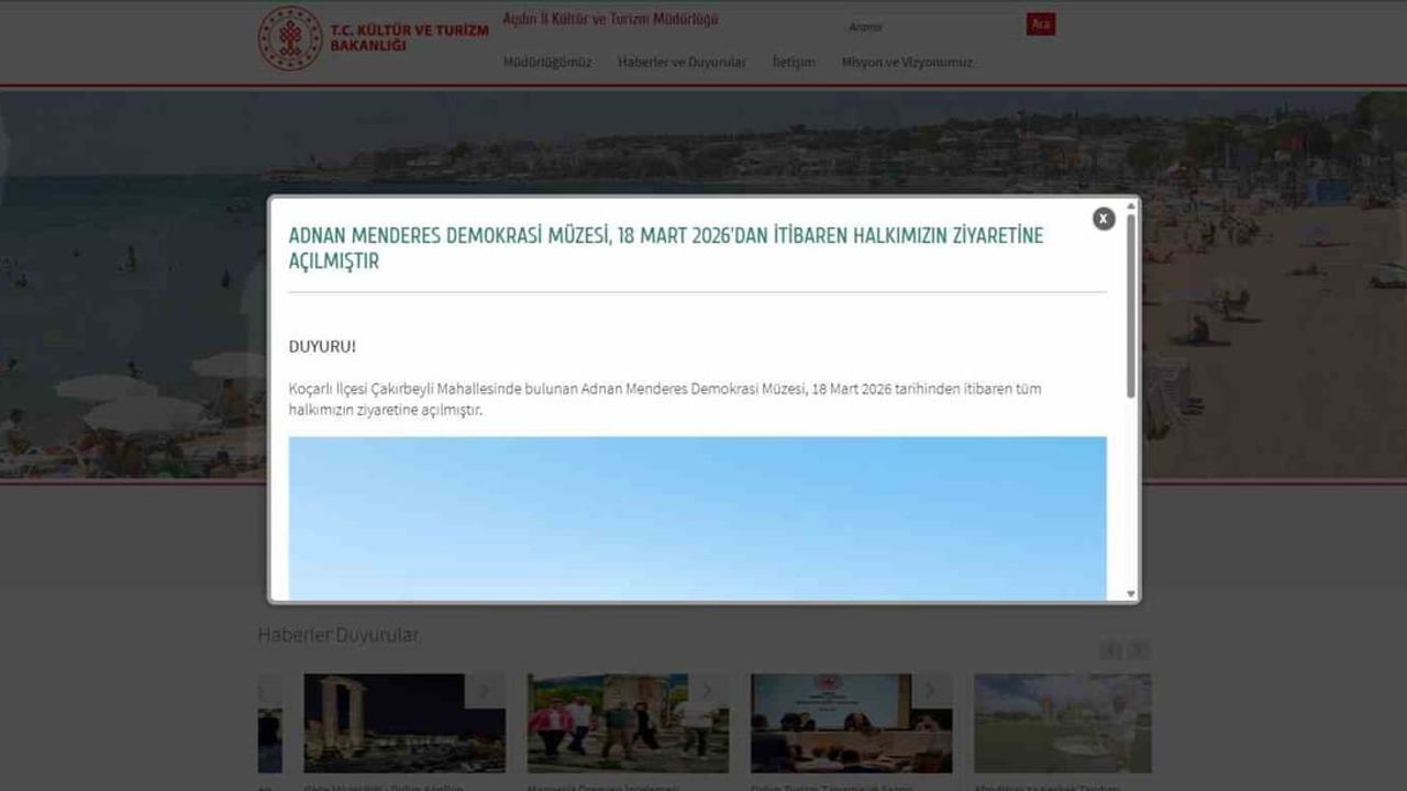 Aydın'da ziyaretçiyi ikiye bölen duyuru: müze aynı anda hem açık hem kapalı