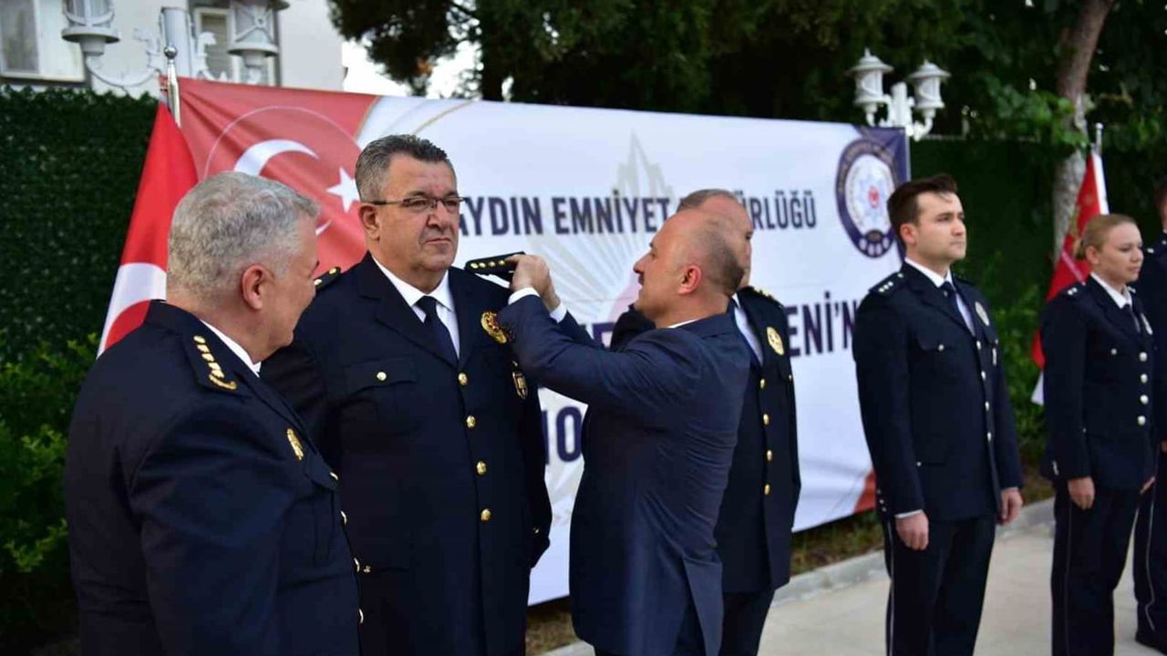 Aydın emniyeti'nde görevde yükseliş töreni