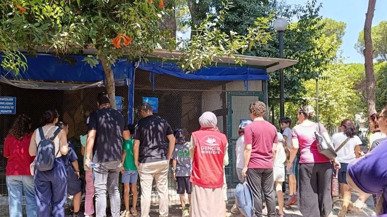 Aydın Gençlik Merkezi yaz kulübü aileleriyle hayvanları ve doğayı keşfetti