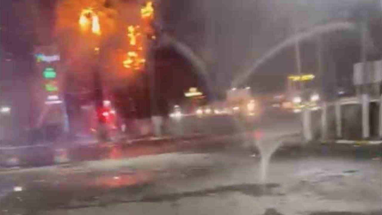 Ayvalık'ta fabrika sahasında gece yangını palmiye ve otluk alan zarar gördü