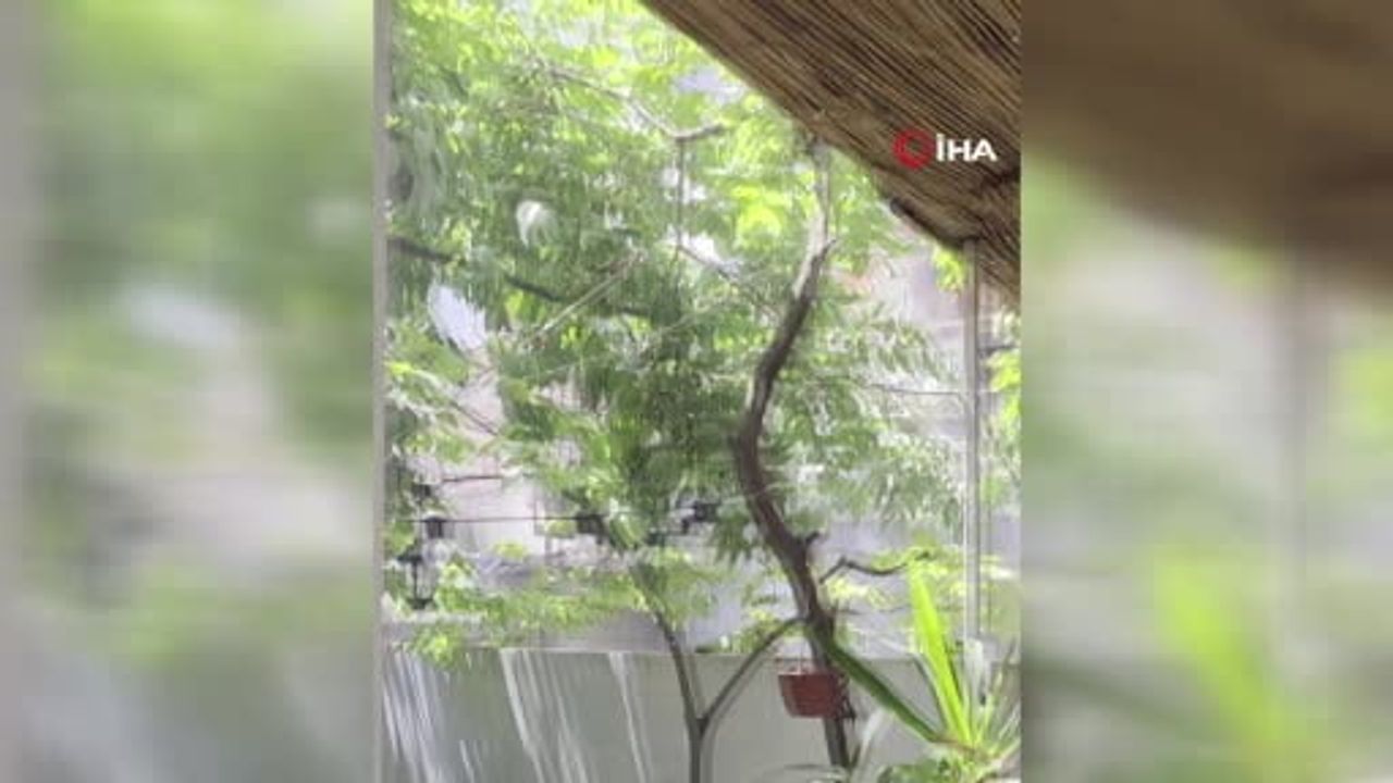 balkonda yapılan kaynak kıvılcımlar kuaför ve yorgancıda yangına yol açtı