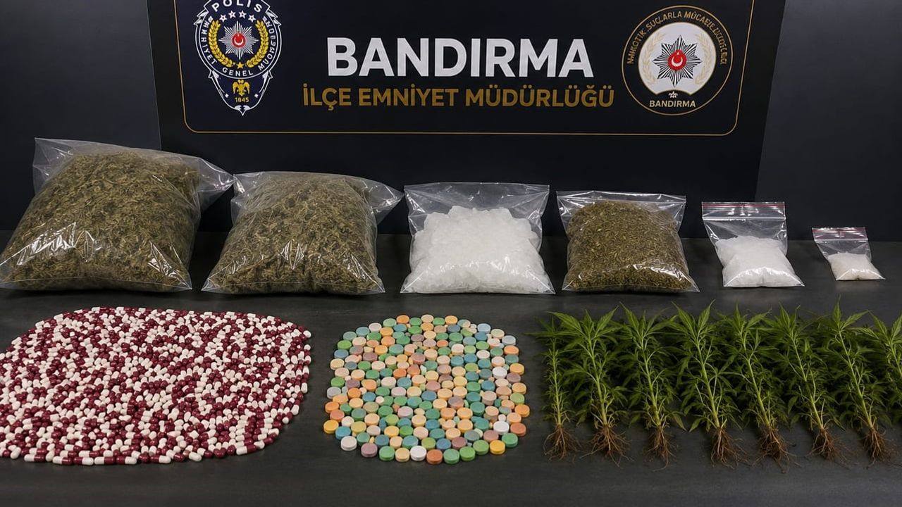 Bandırma'da sekiz ayda kapsamlı uyuşturucu operasyonu