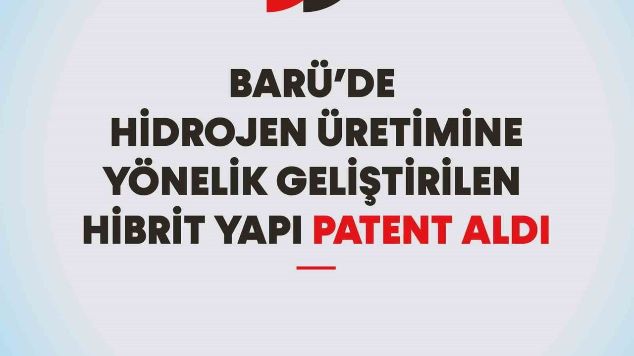 Bartın üniversitesi rutenyum nanoparçacıklı hibrit yapıyla hidrojen üretiminde patent aldı