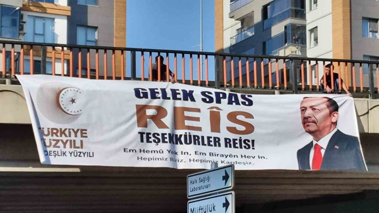 Batman'da pankartlarla terörsüz Türkiye vurgusu