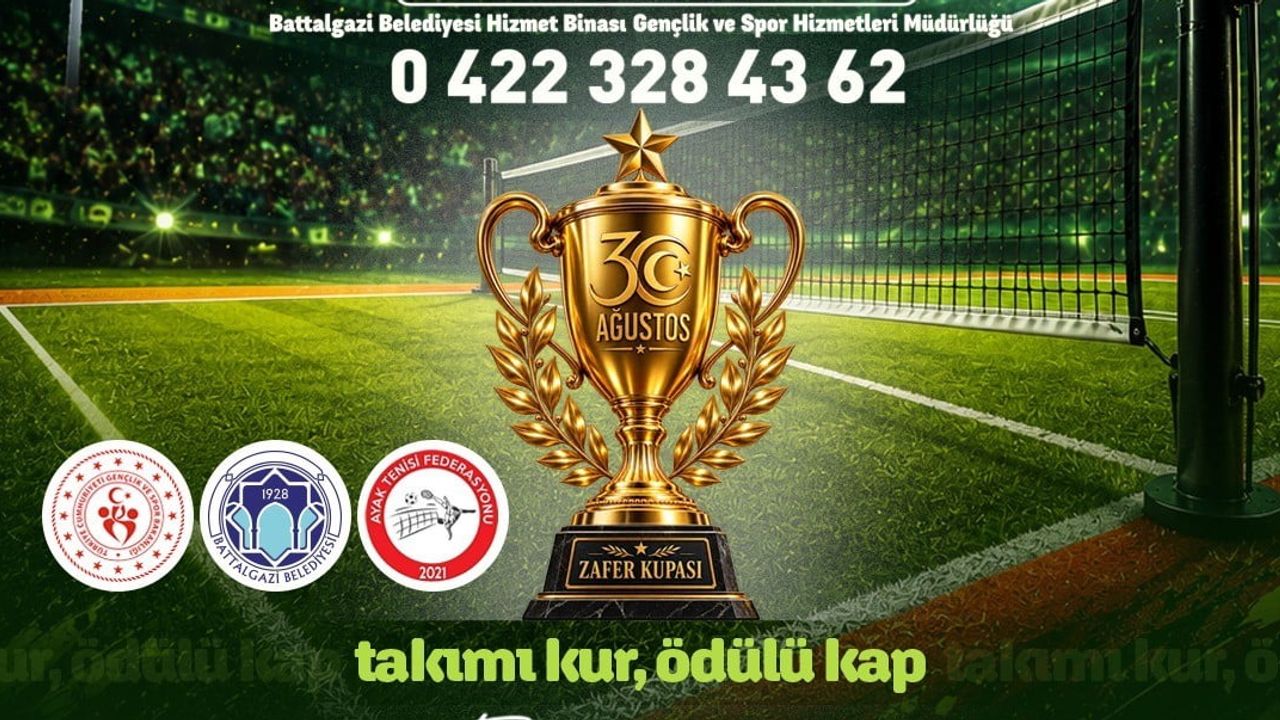 Battalgazi'de gençler 30 ağustos zafer kupası için sahaya inecek
