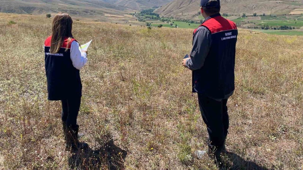 Bayburt'ta atıl tarım arazileri için kapsamlı saha incelemesi