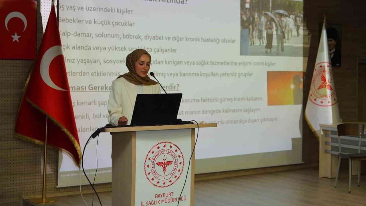 Bayburt’ta iklim krizi eğitimi: sağlık etkilerine dikkat çekildi