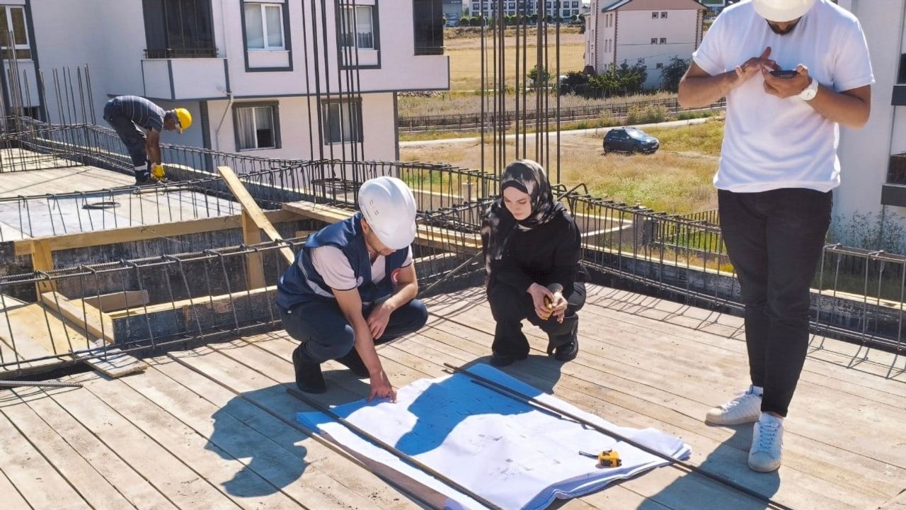 Bayburt'ta inşaatlarda denetim seferberliği: yapı denetimleri şantiyelerde hız kesmiyor