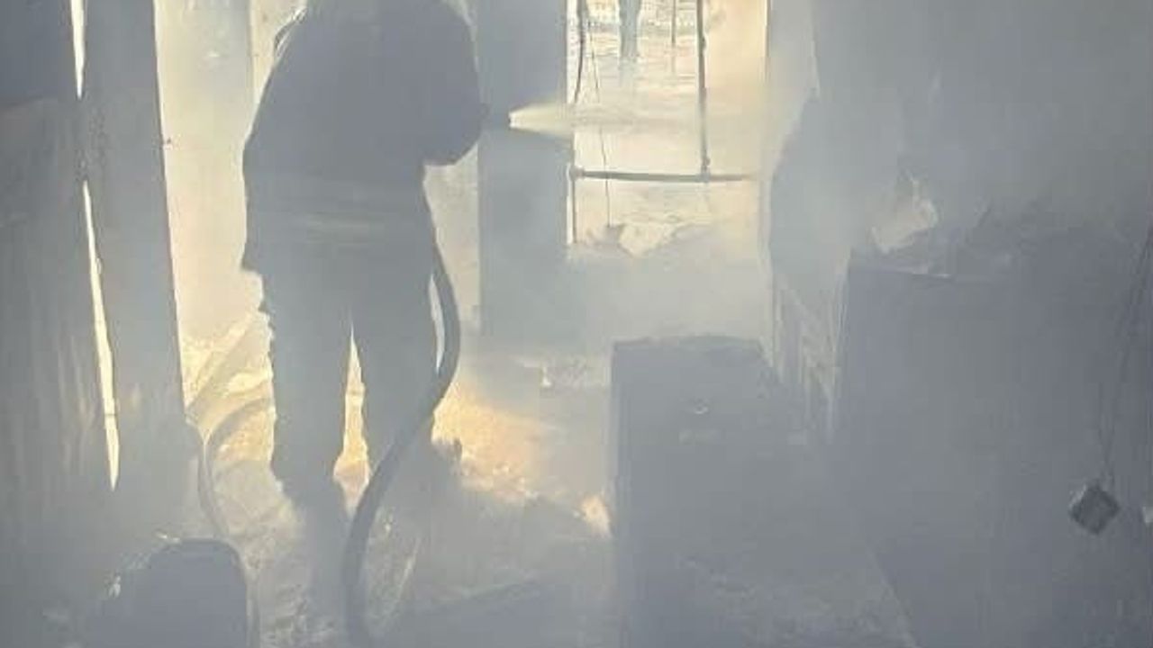 Belen'de ev yangını kısa sürede kontrol altına alındı