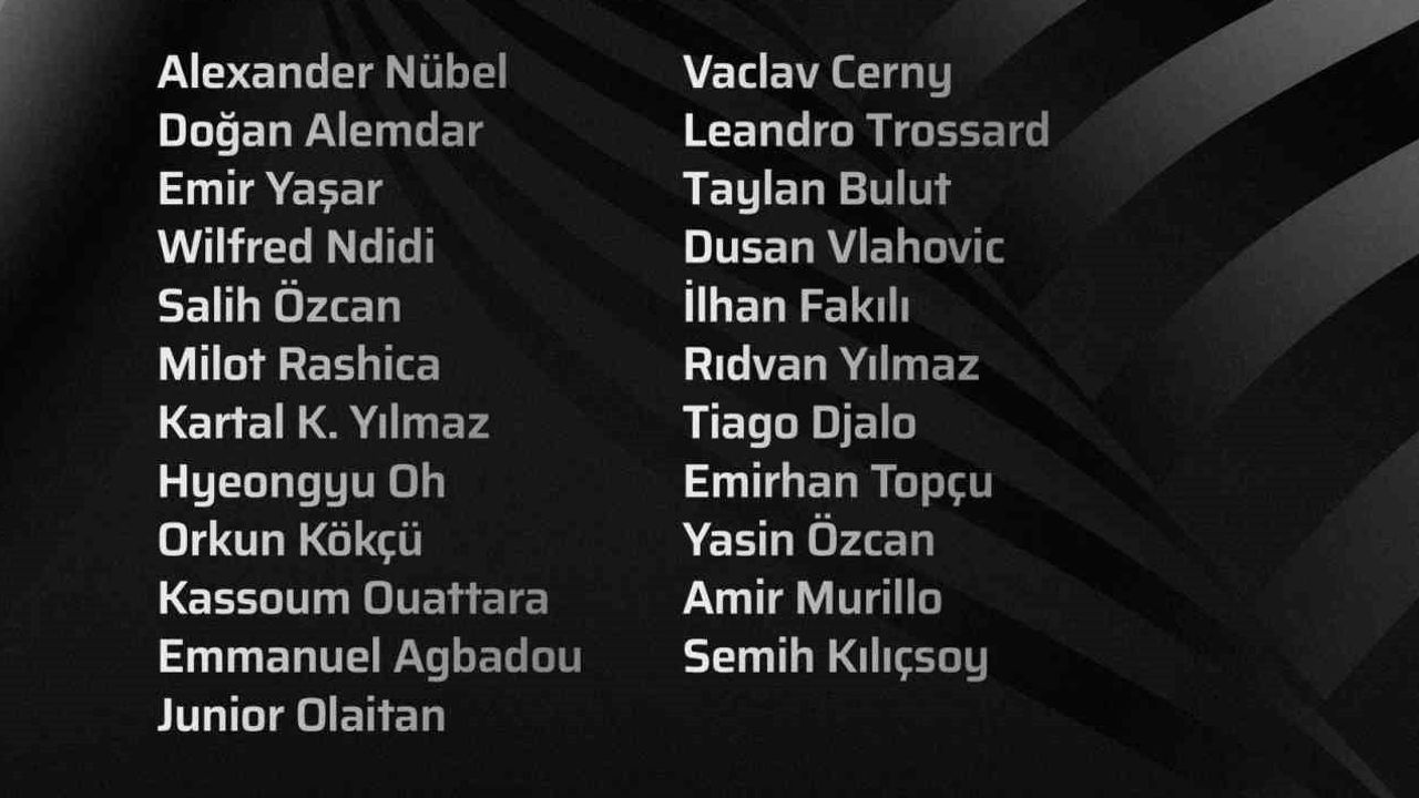 Beşiktaş Alanya'ya özel uçakla gidiyor: kamp kadrosu açıklandı