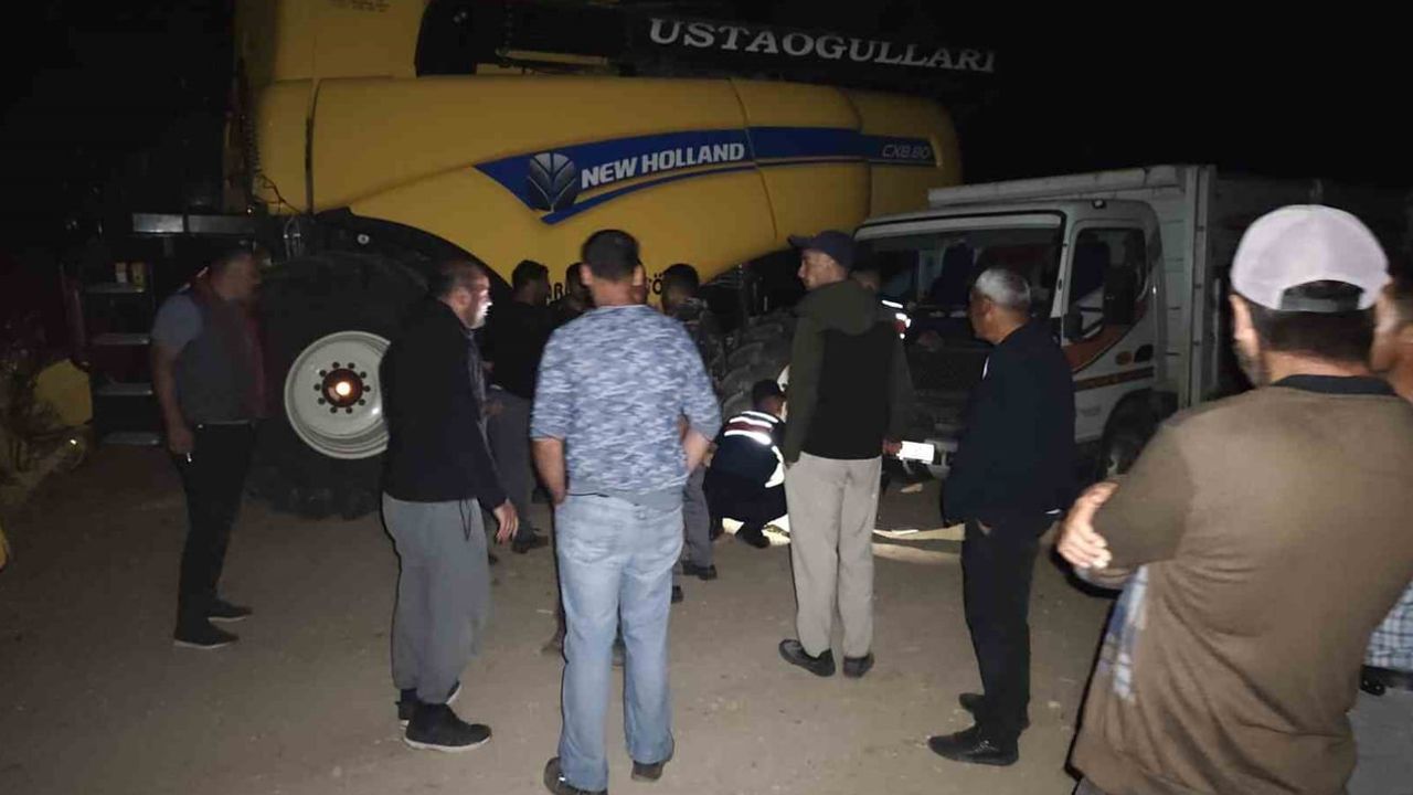 Biçerdöverle hırsızlık düzeneği kurdukları iddiası: 4 kişi suçüstü yakalandı