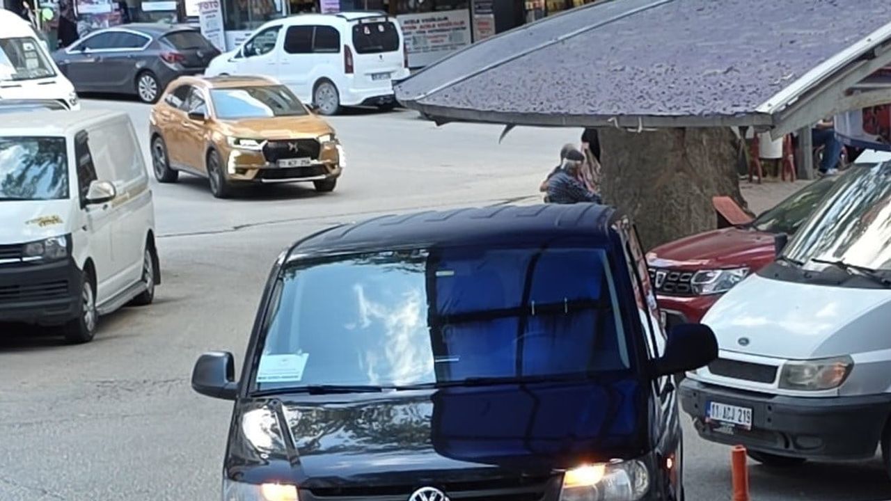 Bilecik'te resmi aracın kaldırıma park etmesi tepkilere yol açtı