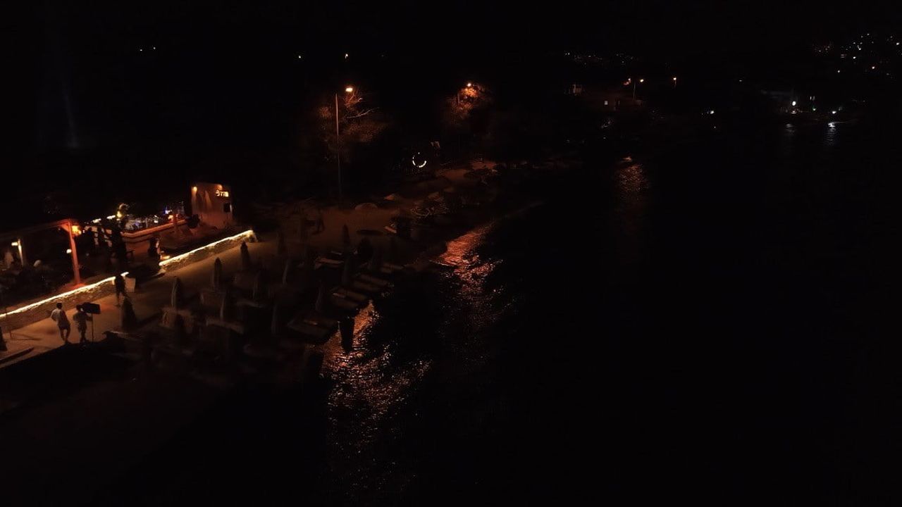 Bodrum'da ışıklar kıstı, gökyüzü yıldızlarla doldu