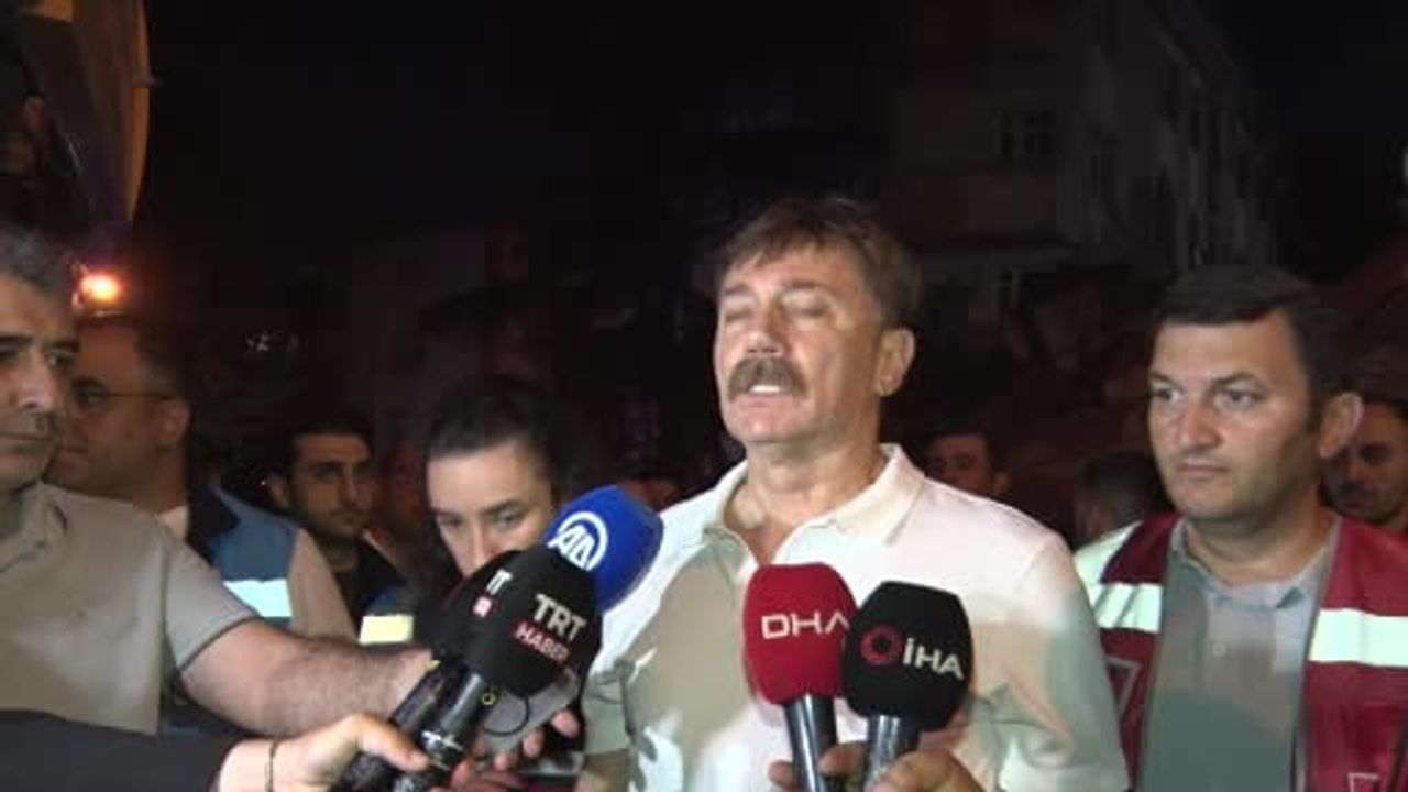 Boşaltılan bina çöktü; Bahçelievler'de arama kurtarma çalışmaları tamamlandı