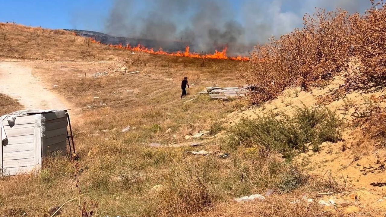 Bozüyük'te tarım arazisinde yangın kontrol altına alındı