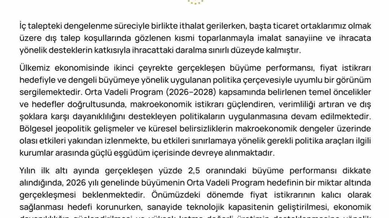 Büyüme serisi 24 çeyreğe ulaştı, milli gelir 1,71 trilyon dolara çıktı