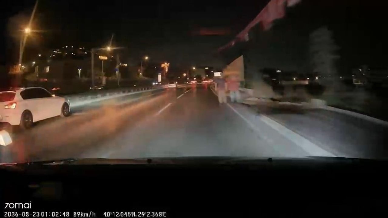 Çarptığı yayanın kaçışı sürücüyü şaşırttı