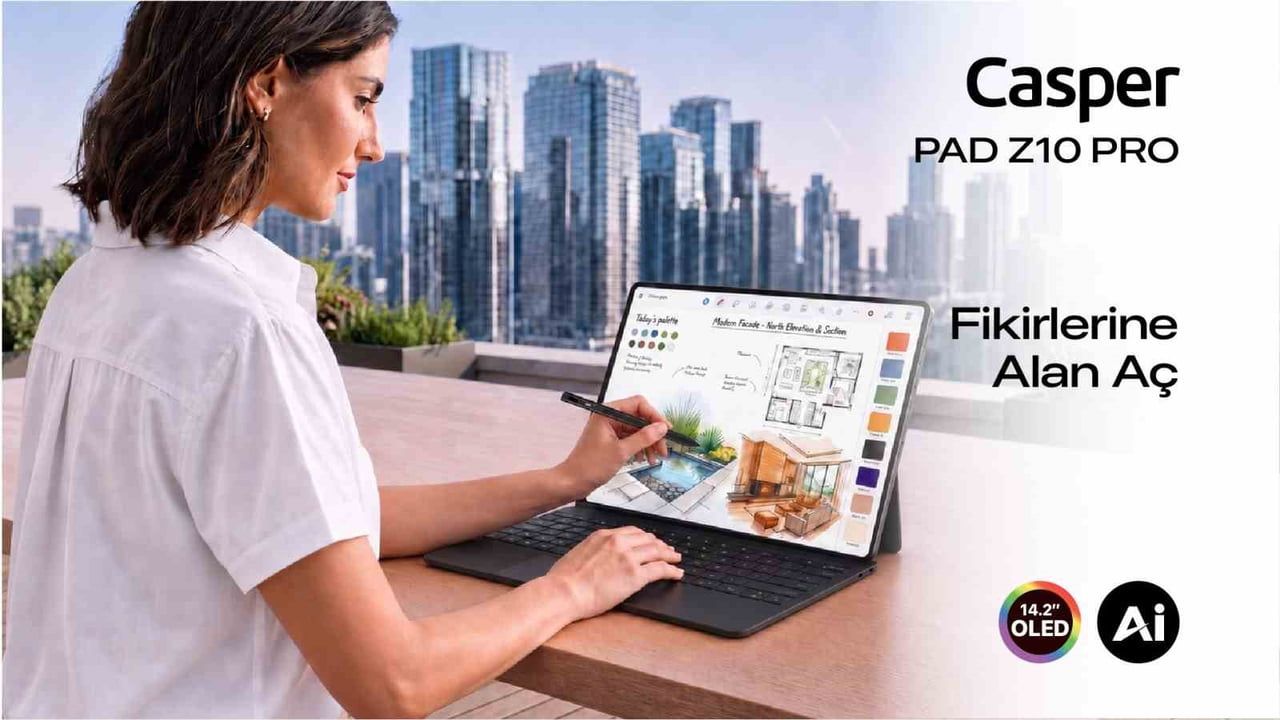 Casper PAD Z10 Pro: tablet mobilitesiyle dizüstü üretkenliği