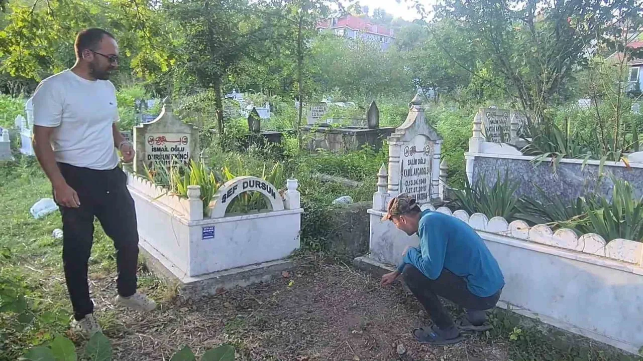Çaycuma'da ihbarla seferber olunan köyde gömülen bebek değil kedi çıktı