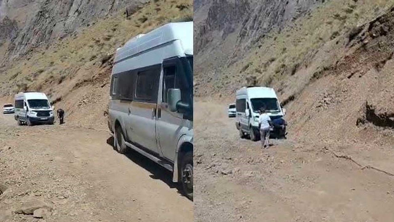 Cennet-Cehennem vadisine giden turistler yolda kaldı