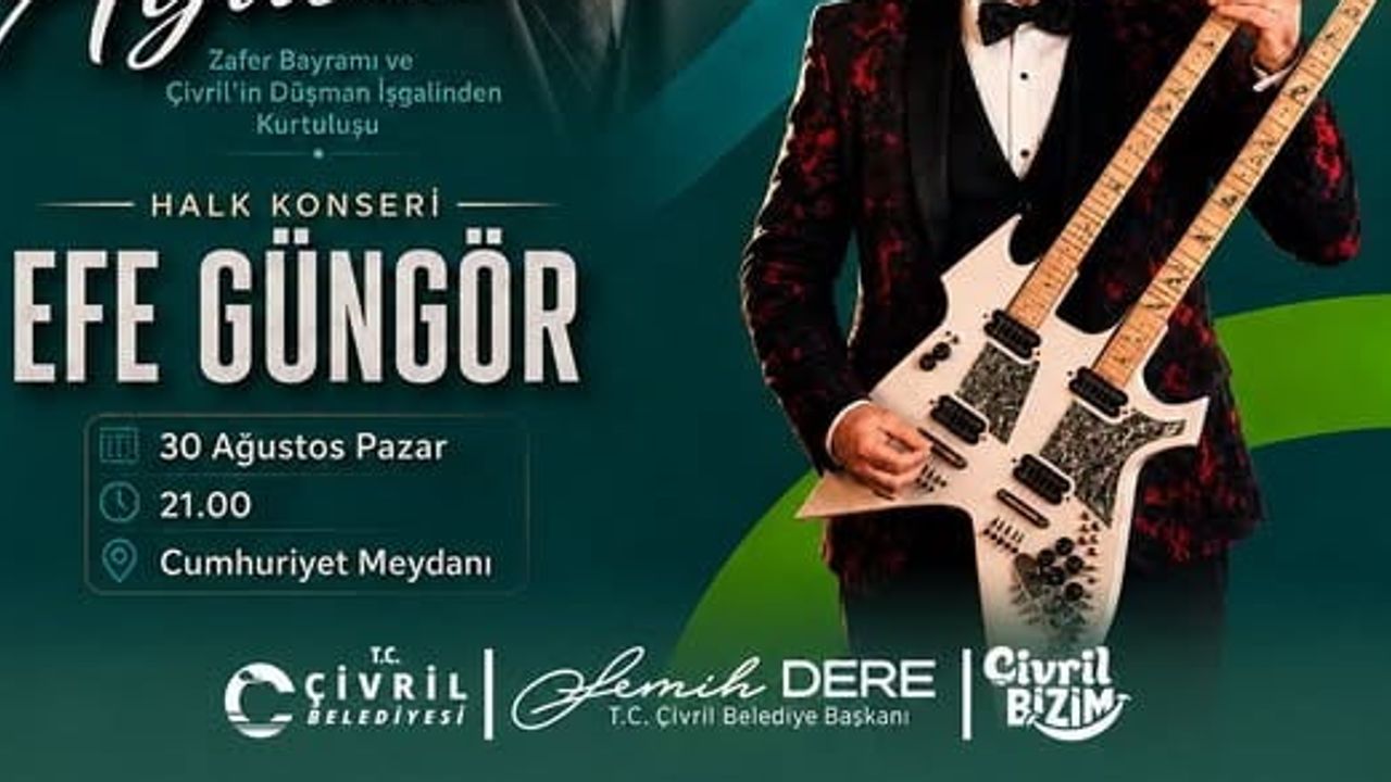 Çivril'de 30 Ağustos Zafer Bayramı konserle kutlanacak