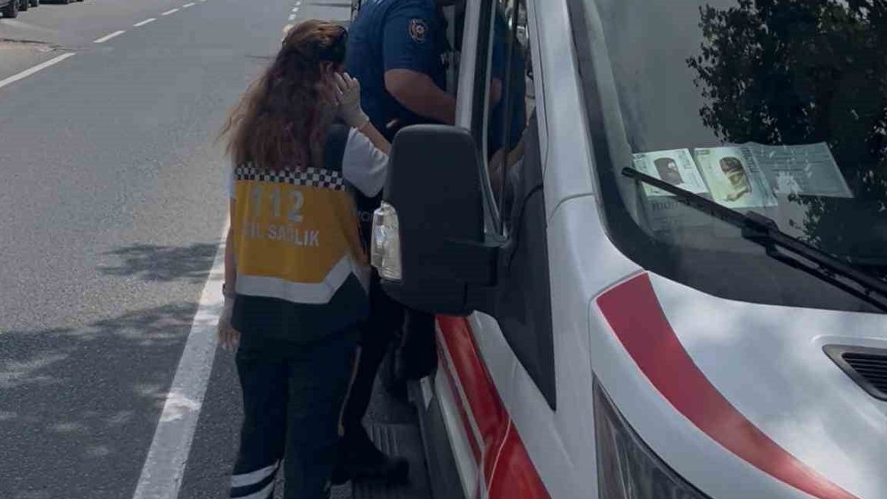 Çorlu'da yaya geçidinde duran polise arkadan çarpma: 1 polis yaralı