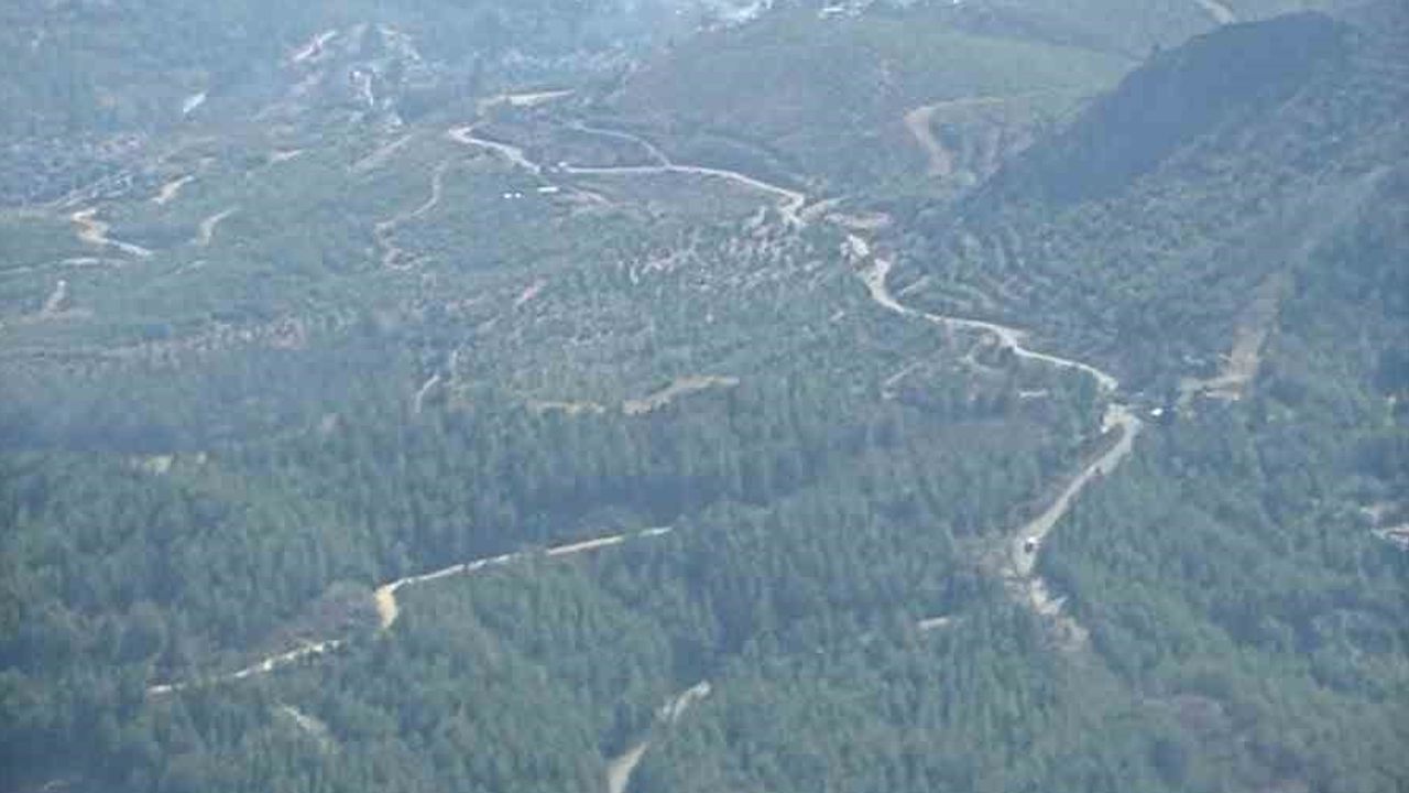 Dalaman'da Akkaya Mahallesi'ndeki orman yangınına karadan ve havadan müdahale sürüyor