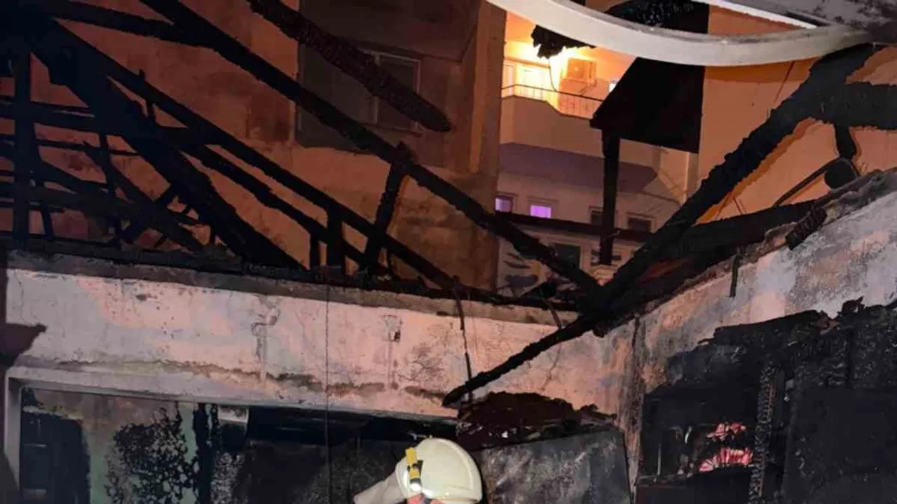 Dalaman'da çıkan yangın işyerini kullanılamaz hale getirdi, kahvehane kısmi zarar gördü
