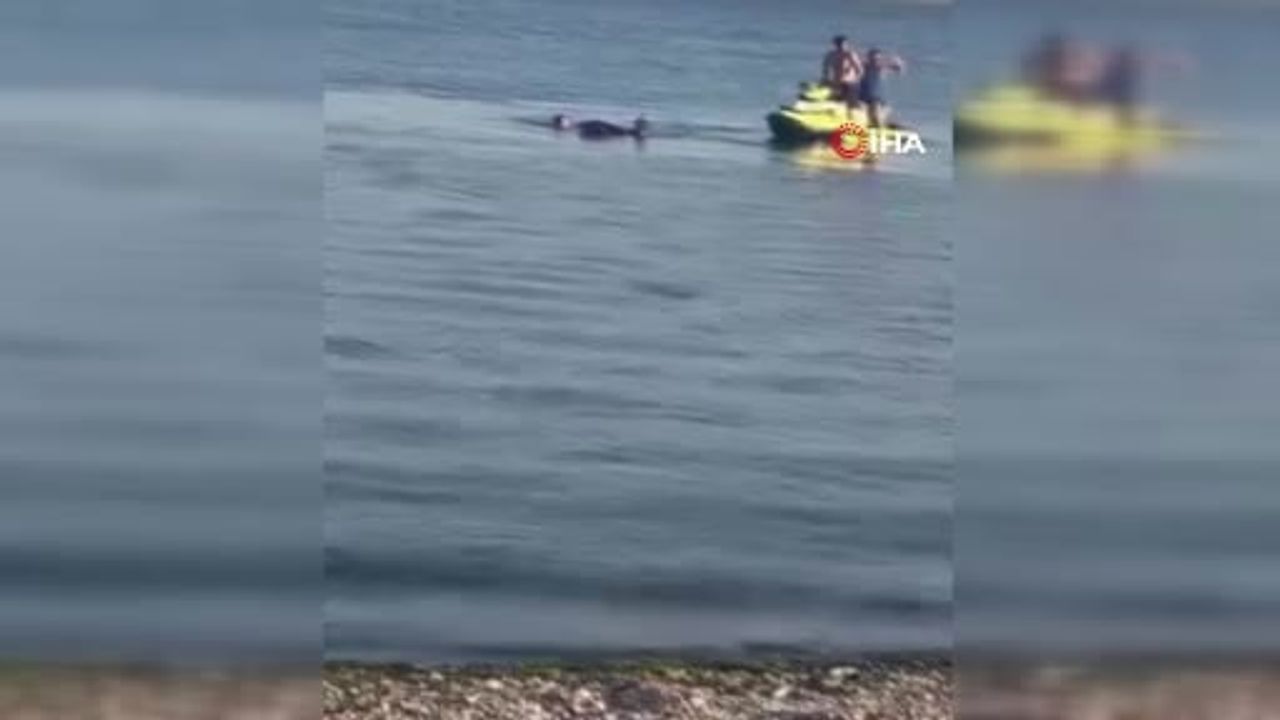 Darıca sahilinde boğulma tehlikesi geçiren genç hastaneye kaldırıldı