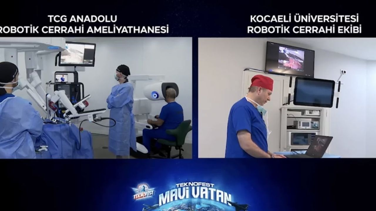 Denizde 5G destekli mobil robotik cerrahi testi TCG Anadolu'da