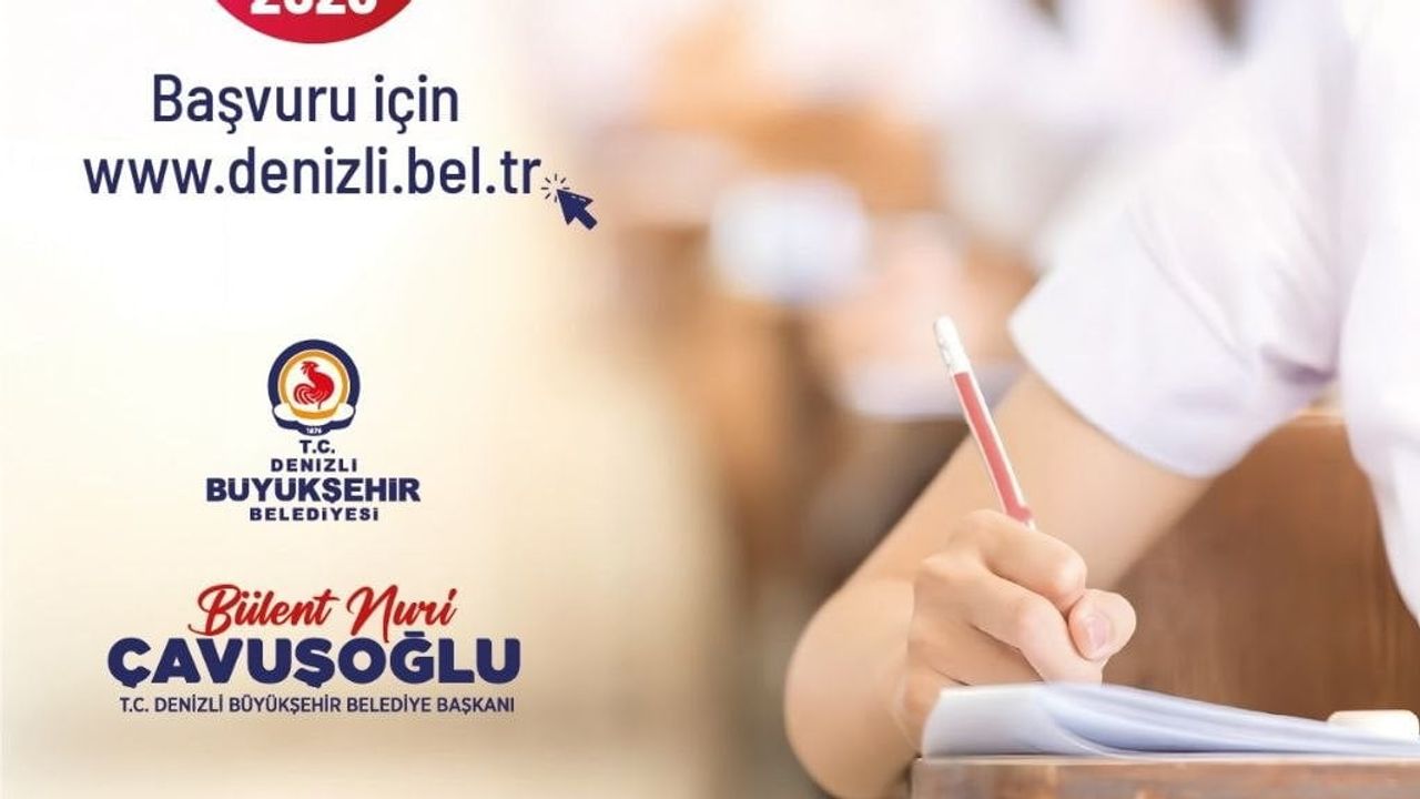 Denizli Büyükşehir'den dar gelirliye KPSS sınav ücreti desteği