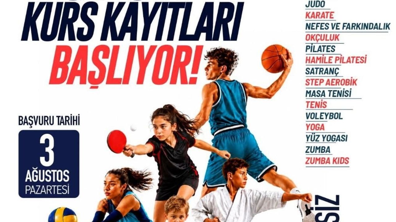 Denizli'de 22 branşta ücretsiz profesyonel spor eğitimleri başlıyor
