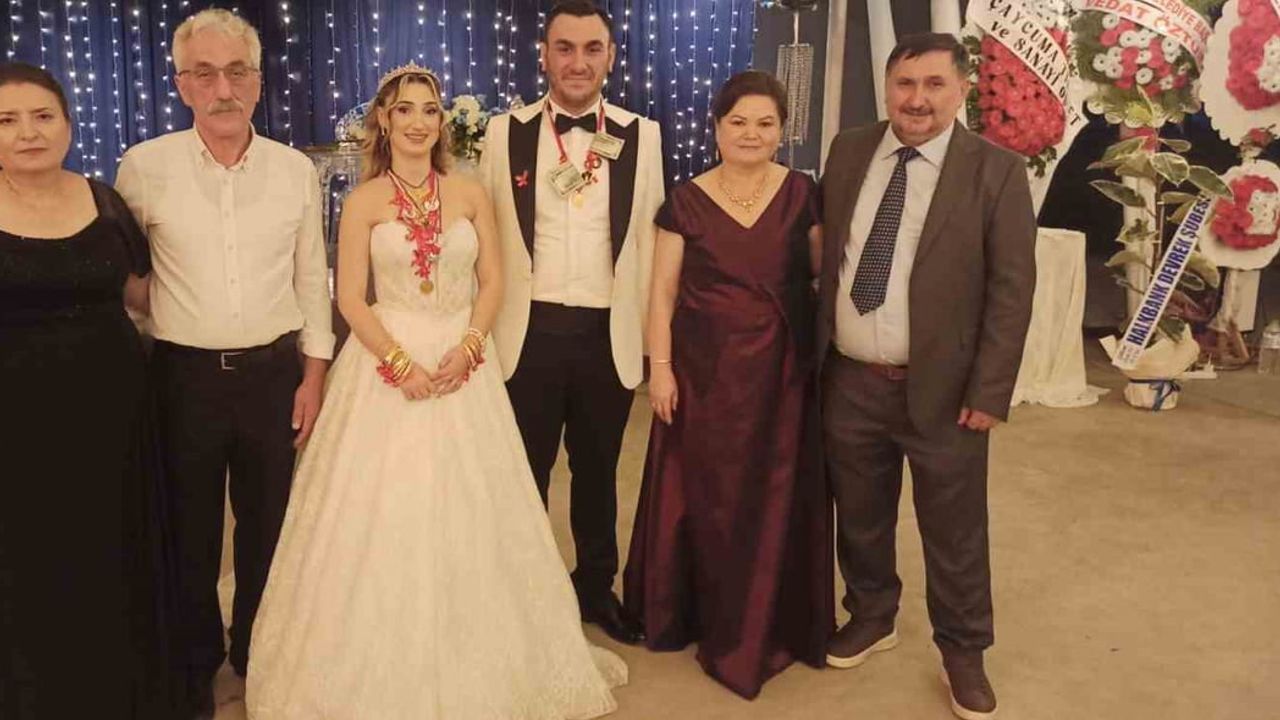 Devrek'te Cıvak ve İnan ailelerinin ortak sevinci: İrem ve Onat'ın düğünü