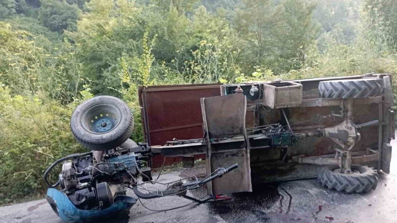 Devrilen pat-patın sürücüsü İnebolu'da yaralandı