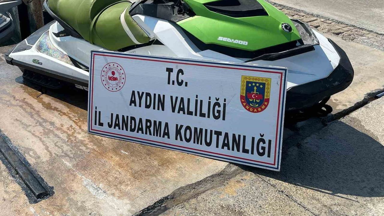 Didim açıklarında jet skili göçmen kaçakçılığı operasyonu