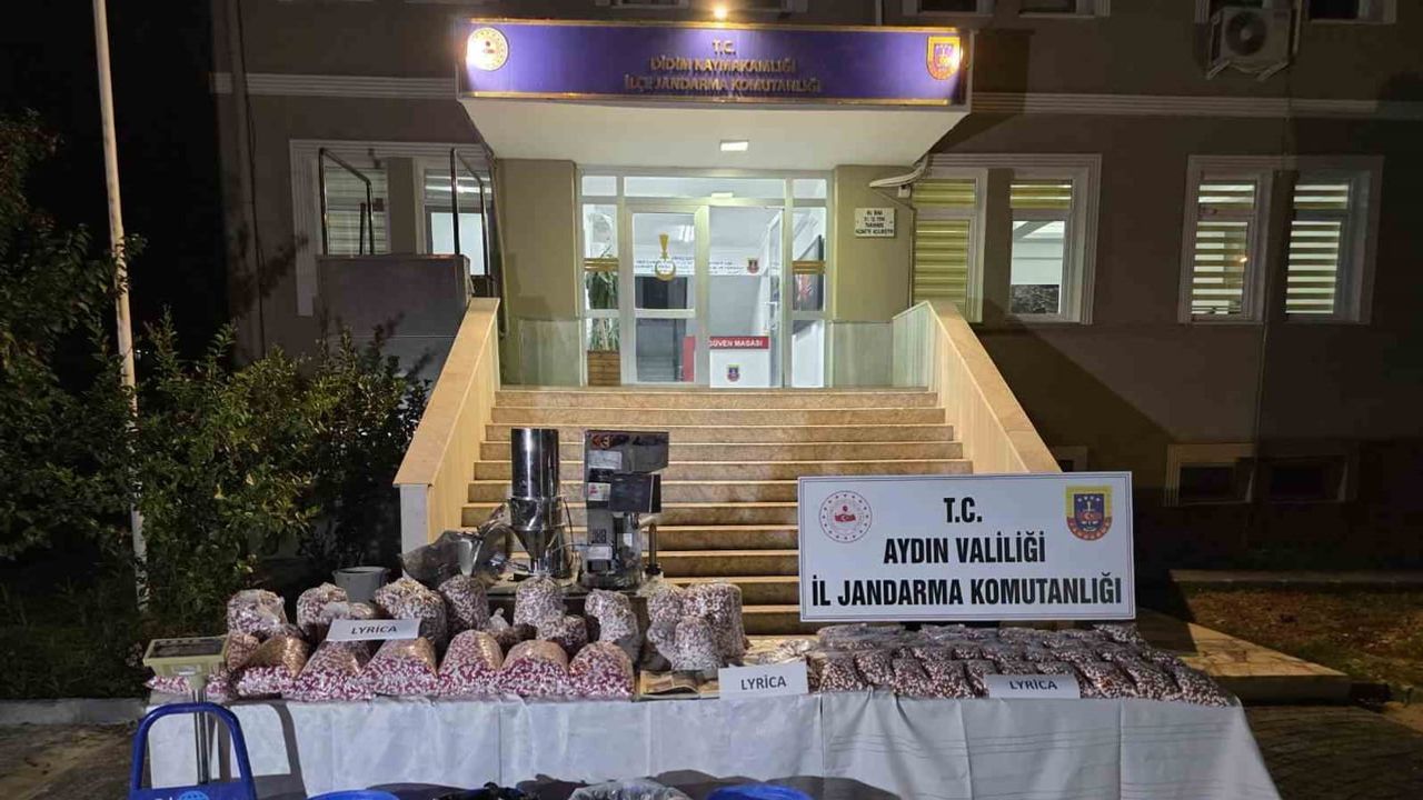 Didim'de çiftlikte kurulan sentetik hap imalathanesine jandarma baskını