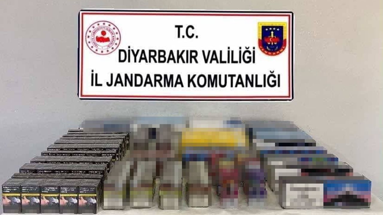 Diyarbakır'da kaçakçılık operasyonunda binlerce paket ve onlarca şüpheli