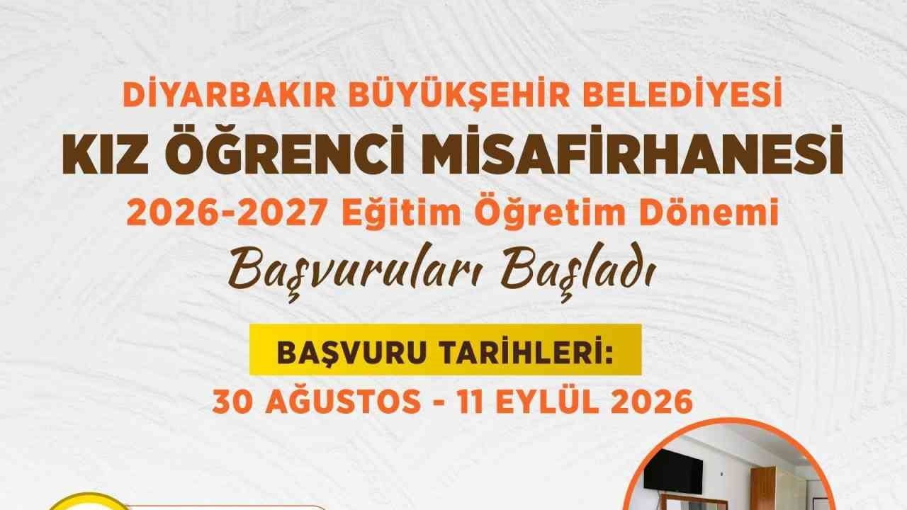Diyarbakır'da kız öğrenci misafirhanesi başvuruları başladı