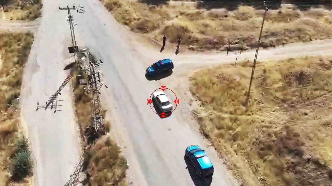 Dron destekli operasyonla aranan hükümlü kıskıvrak yakalandı