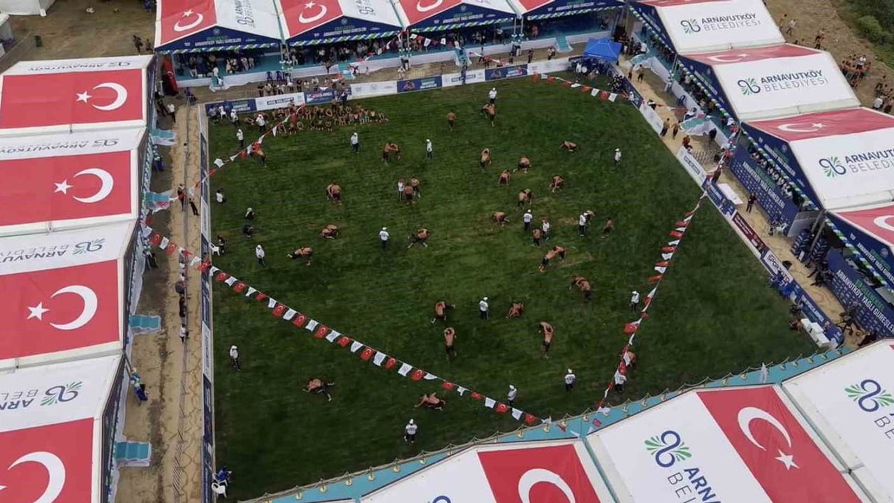 Dursunköy'de 11. yağlı güreş şöleni, ata sporuna yoğun ilgi