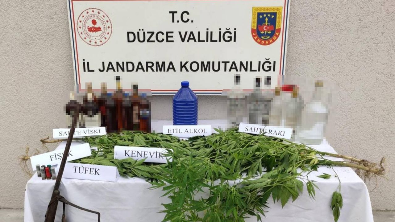 Düzce'de 3-9 ağustos operasyonlarında 55 kişi hakkında işlem, 2 tutuklama
