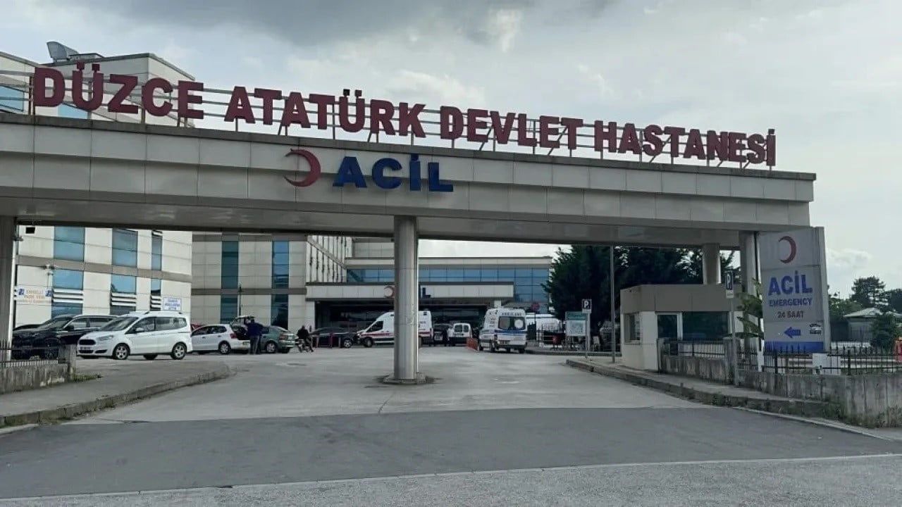 Düzce'de kamyona arkadan çarpan otomobil sürücüsü yaralandı