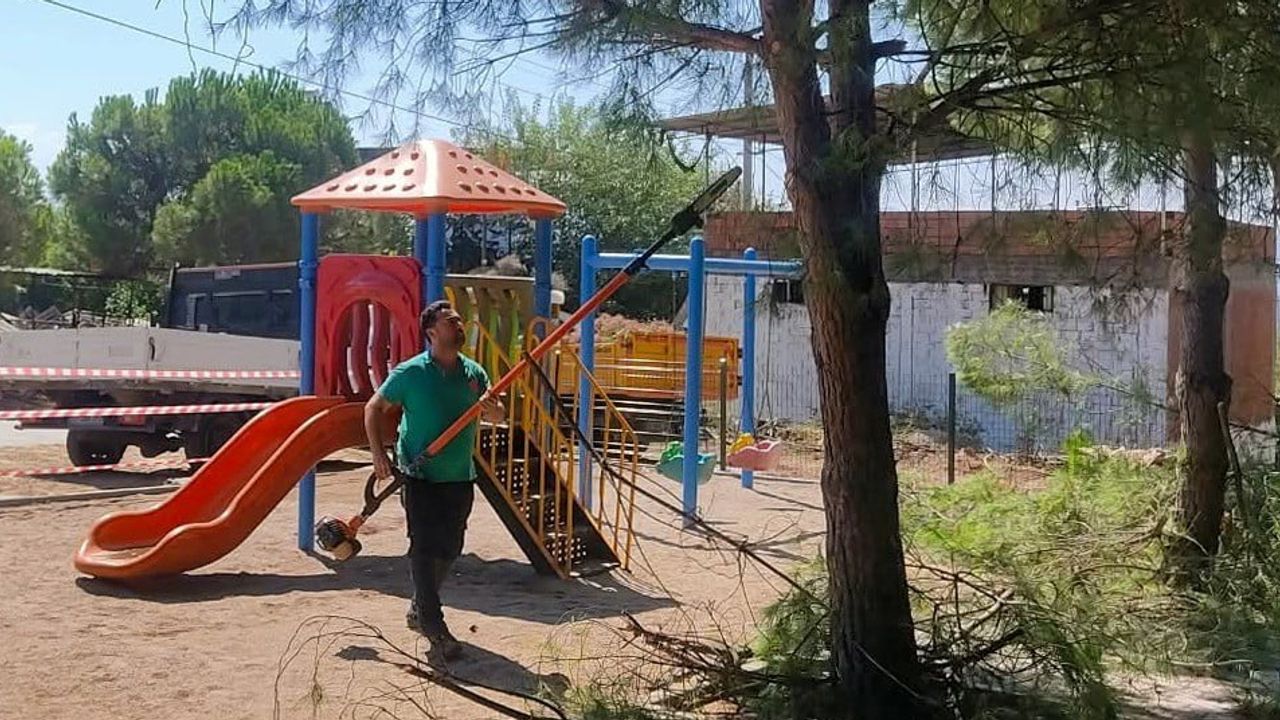 Efeler’de parklarda düzen ve canlanma hedefiyle bakım çalışmaları