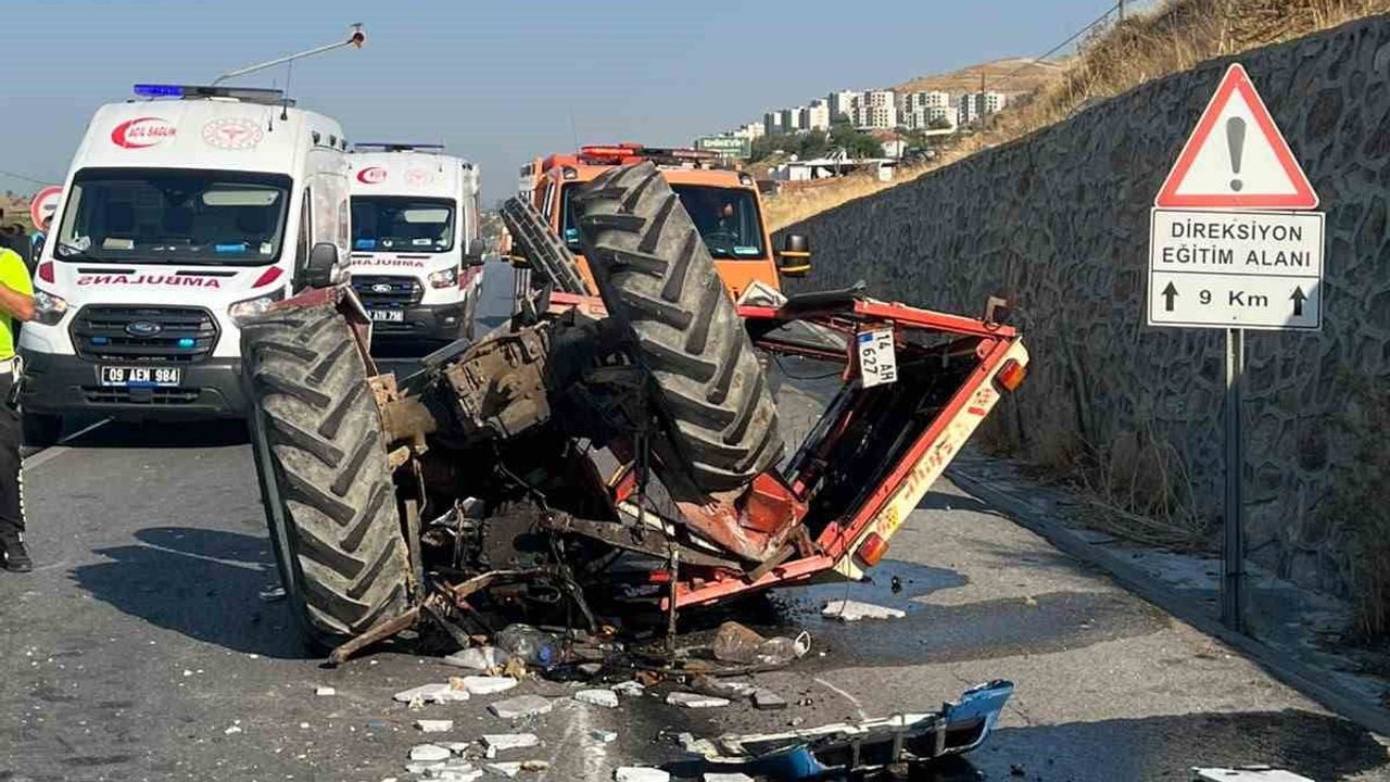 Efeler'de tır ile traktörün çarpışması: bir kişi yaşamını yitirdi