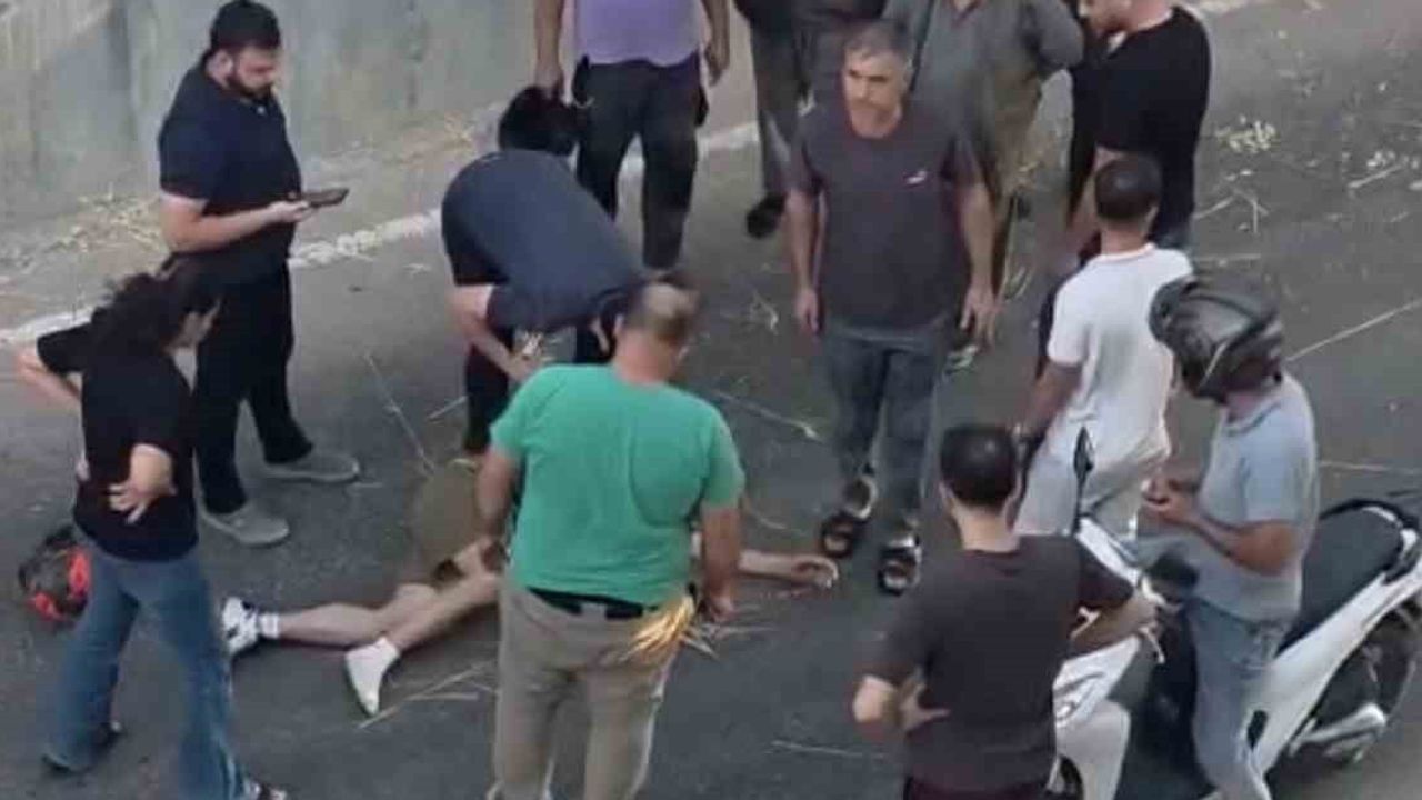 Eğriçay Köprüsü'nde motosikletten fırlayan sürücü alt geçide düştü