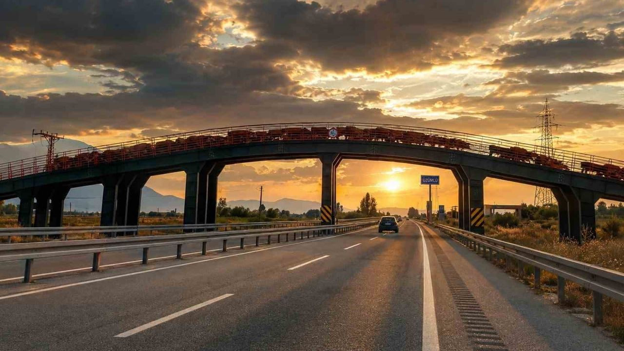 ekolojik üst geçit bölgede hayvan sürülerine güvenli geçiş sağladı