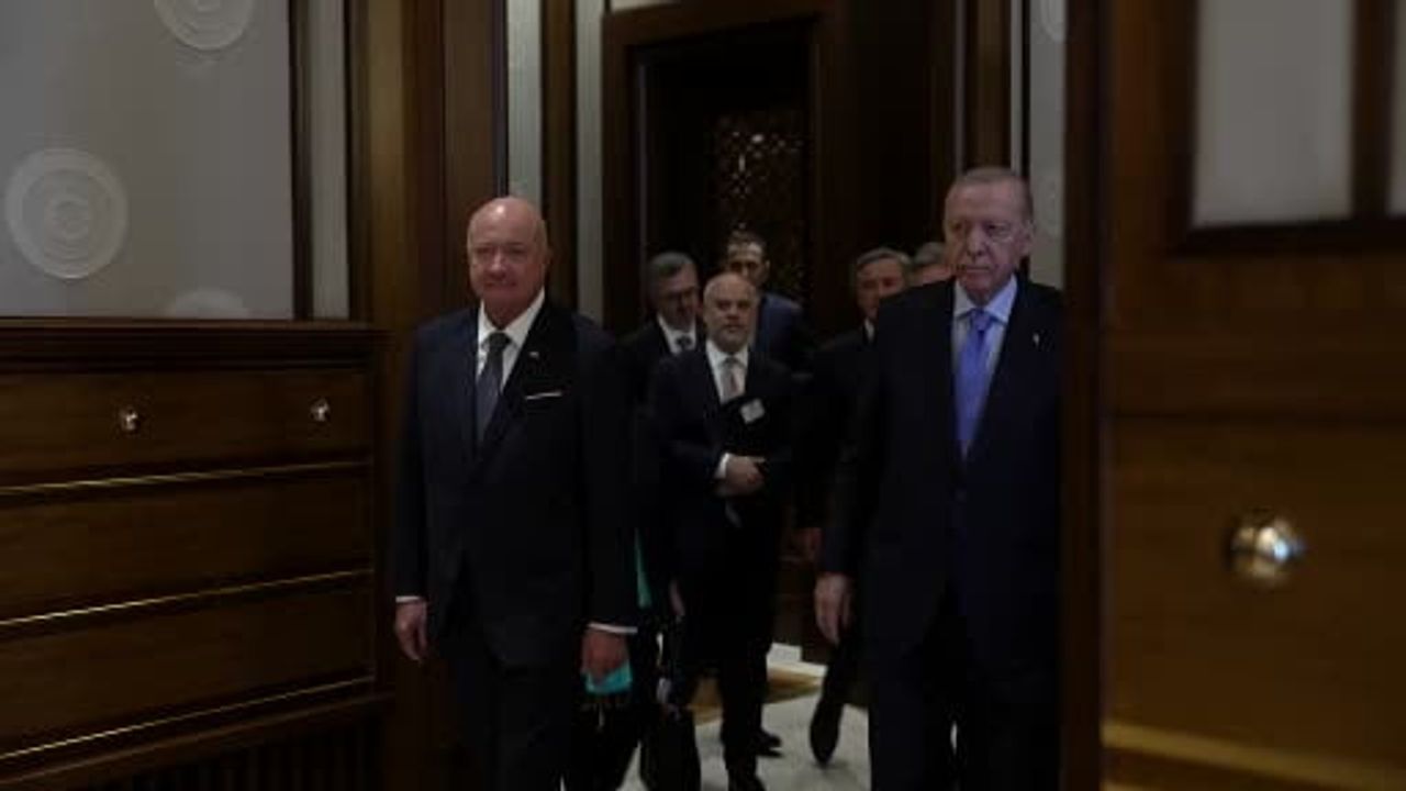 Erdoğan ile Stocker'in resmi buluşması